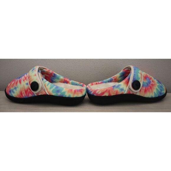 Glolily WMN Sz 9M Tie Dye Mia Faux Shearling Lined Indoor/Outdoor Comfy Slippers - Picture 9 of 15